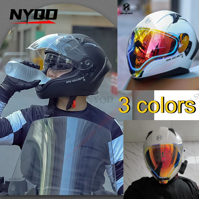 Scooter Helmet Set - DOT Sertifikalı Tam Yüz Kaskı Açılır