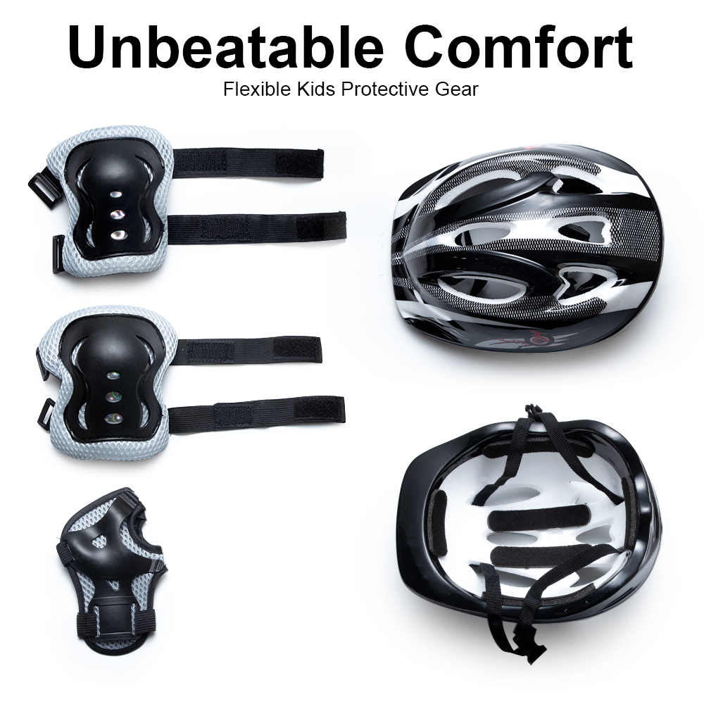 7 adet/takım çocuklar kaykay k - Scooter Helmet Set incelemesi ve fiyatı